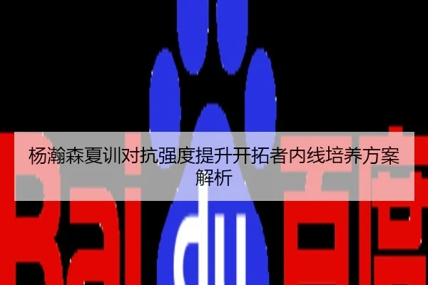 杨瀚森夏训对抗强度提升开拓者内线培养方案解析